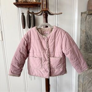 Zara Sherpa Lined Quilted Puffer Jacket